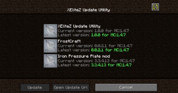 XEliteZ Mod Update Utility для Minecraft 1.7.10