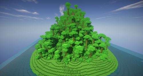 Custom Jungle Mountain для Minecraft 1.8