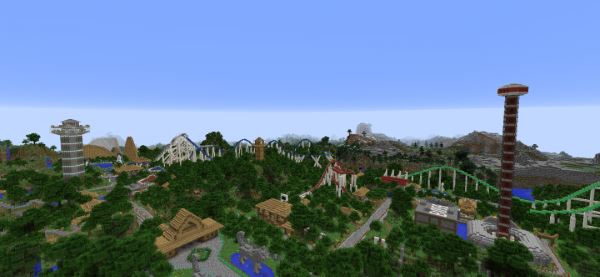 Rollercoaster Park для Minecraft 1.9.4