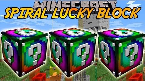 Lucky Block Spiral для Minecraft 1.8