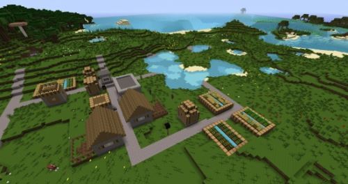 Сид с красивой деревней для Minecraft 1.9.4