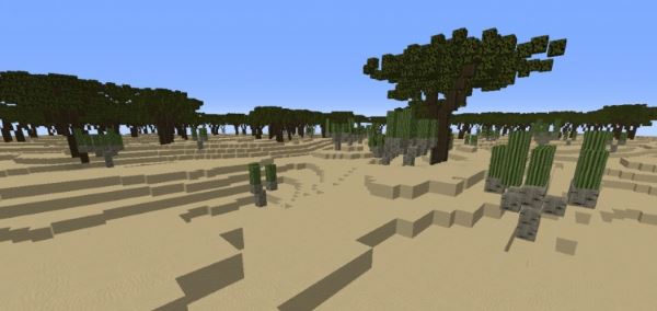 Realistic Flat Desert для Minecraft 1.8