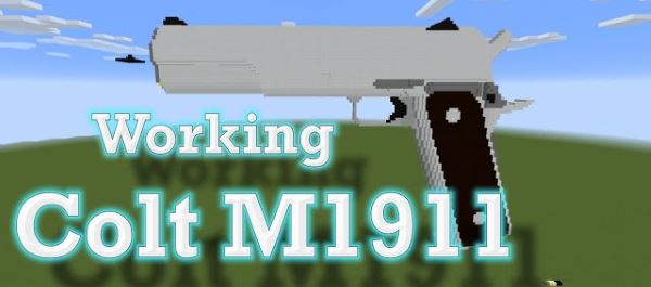 Working Colt M1911 для Minecraft 1.8.9