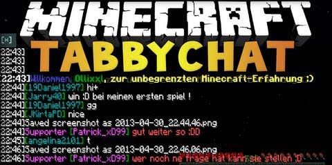 TabbyChat для Minecraft 1.8