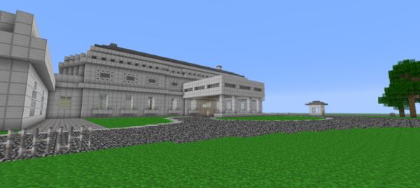 Белый дом для Minecraft 1.8