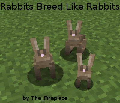 Rabbits Breed Like Rabbits для Minecraft 1.9.4