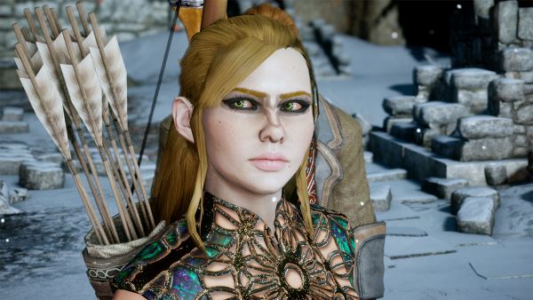 Long pulled back hair variants для Dragon Age: Inquisition