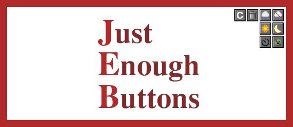 Just Enough Buttons для Майнкрафт 1.10.2