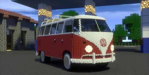 Volkswagen T1 Bus для Майнкрафт 1.10.2