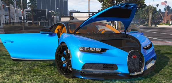 2017 Bugatti Chiron [Add-On / Replace | Auto Spoiler | HQ] для GTA 5