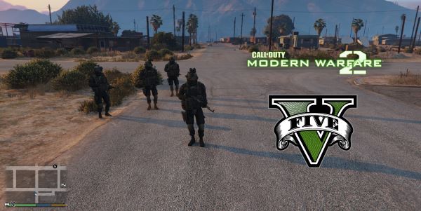 Modern Warfare 2 Shadow Company Squad [Add-On Ped] для GTA 5