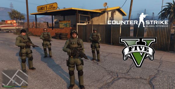 CS:GO FBI Squad [Add-On Ped] для GTA 5