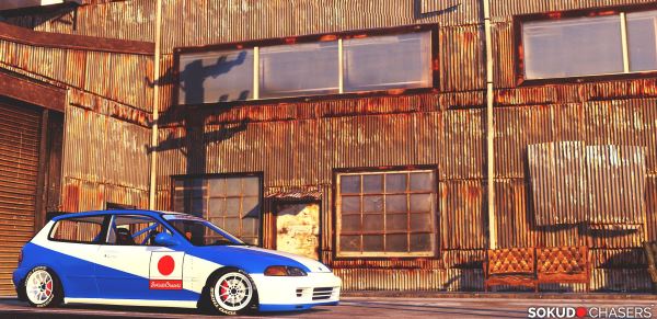 Honda Civic EG6 Kanjo Edition [Tuning | Template] для GTA 5