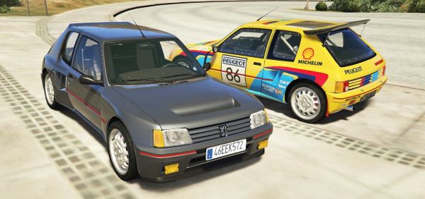 Peugeot 205 Turbo 16 & Rally (2in1) [Add-On | Tuning | Livery] для GTA 5