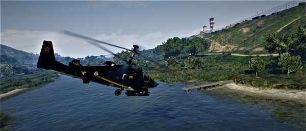 Kamov Ka-52 Alligator (Black Shark) Камов Ка-52 [Replace] для GTA 5