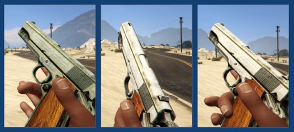 Max Payne 3 Colt 1911 Licence retextured для GTA 5