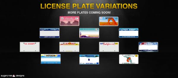 License Plate Variations для GTA 5
