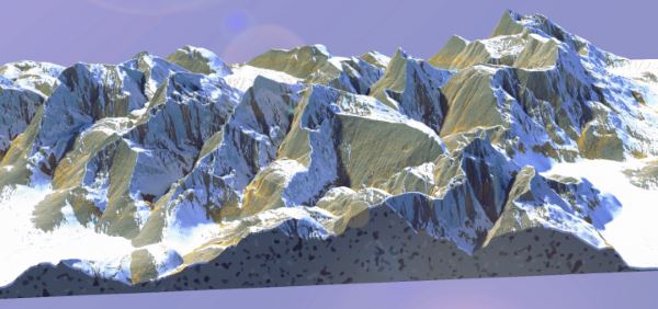 Snowy Mountain ridges для Майнкрафт 1.11