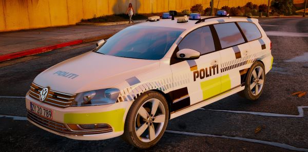 2011 Volkswagen Passat Estate - Danish Police для GTA 5