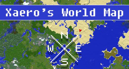 Xaero's World Map для Майнкрафт 1.11.2