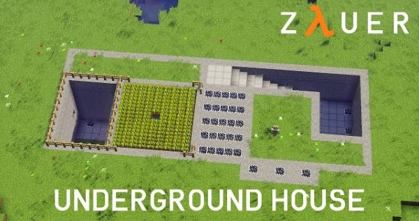 Modern Underground House для Майнкрафт 1.11.2