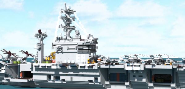 USS Nimitz для Майнкрафт 1.11.2