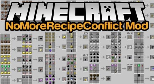No More Recipe Conflict для Майнкрафт 1.11.2