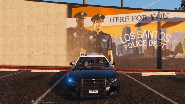Fictional 2016 LAPD Style Dodge Charger [ELS] для GTA 5