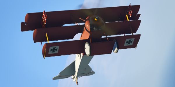 Fokker Dr.I Red Baron [Replace] для GTA 5