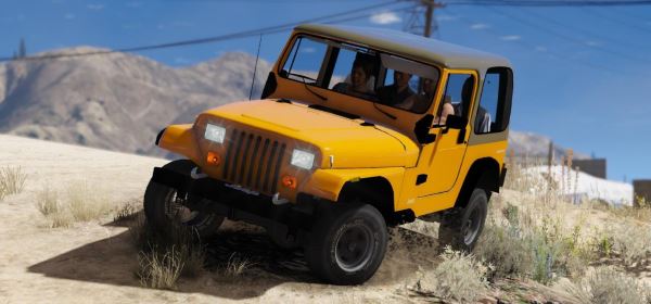 Jeep Wrangler 1986 [Replace | 4 Extras] для GTA 5