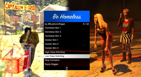 Be Homeless [.NET] 2.1b для GTA 5