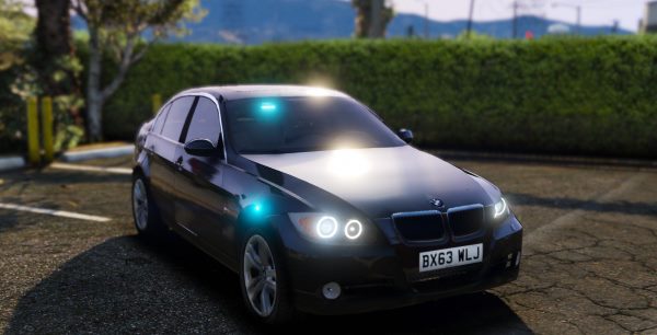 Unmarked BMW 330d Saloon [ELS] 1.0.3 для GTA 5