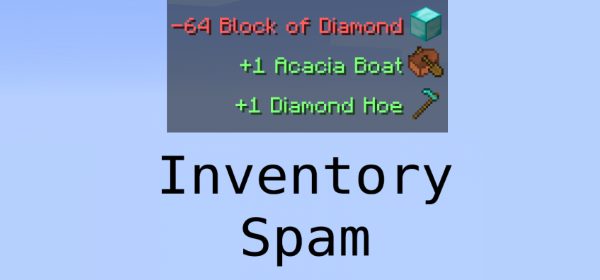 Inventory Spam для Майнкрафт 1.11.2