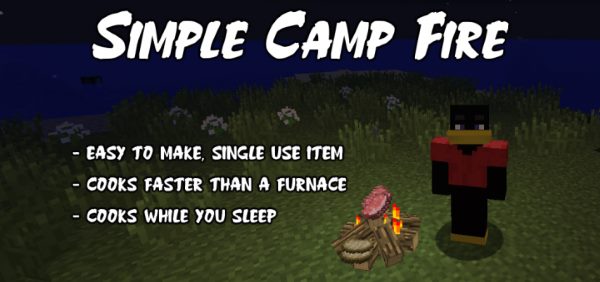 Simple Camp Fire для Майнкрафт 1.12