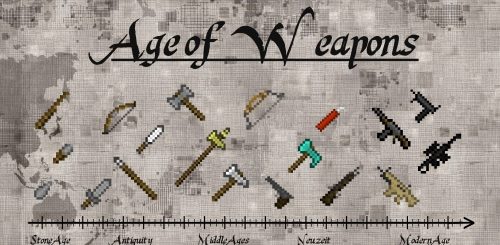 Age of Weapons для Майнкрафт 1.11.2