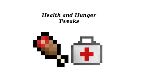 Health and Hunger Tweaks для Майнкрафт 1.12.1