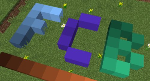 Flat Colored Blocks для Майнкрафт 1.12.1