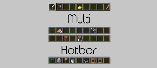 Multi-Hotbar для Майнкрафт 1.12.1