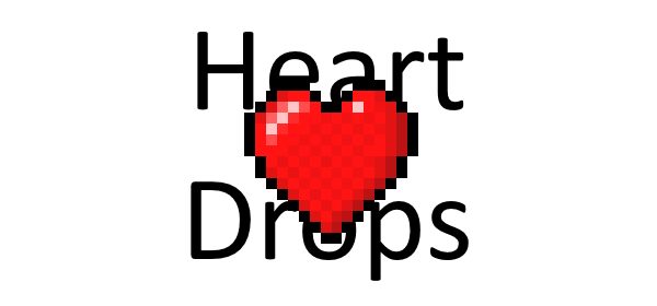 Heart Drops для Майнкрафт 1.12.2