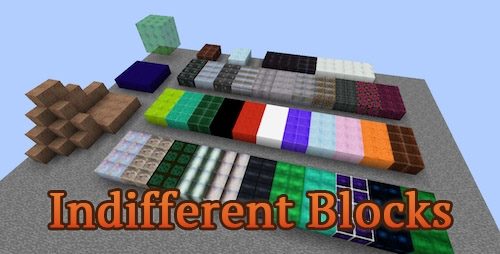 Indifferent Blocks для Майнкрафт 1.10.2