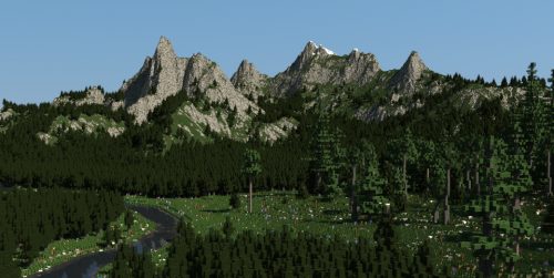 Beautiful Mountains для Майнкрафт 1.12.2