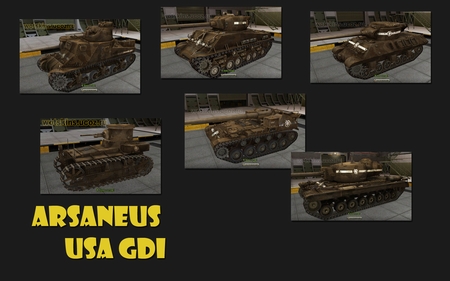 Arsaneus USA GDI для игры World Of Tanks