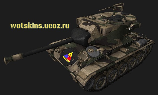 M24 Chaffee #27 для игры World Of Tanks