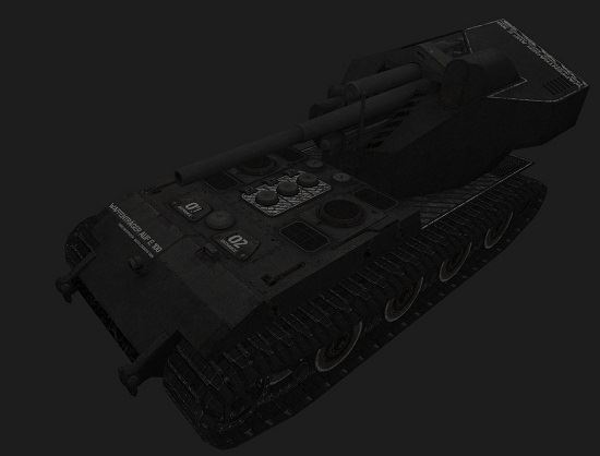 Waffenträger auf E 100 #2 для игры World Of Tanks