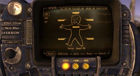 PipBoy 3000 Navy Blue Edition для Fallout: New Vegas