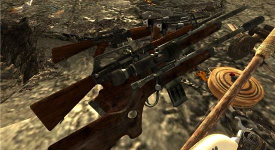 Hi-Res World View Weapon Textures для Fallout: New Vegas