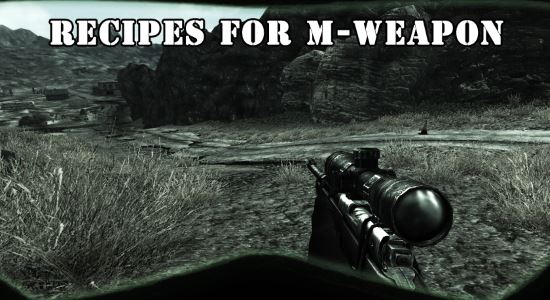 Recipes for M-weapon для Fallout: New Vegas
