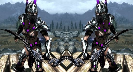 Siverlight Black armor / Сильверлайтовая броня для TES V: Skyrim