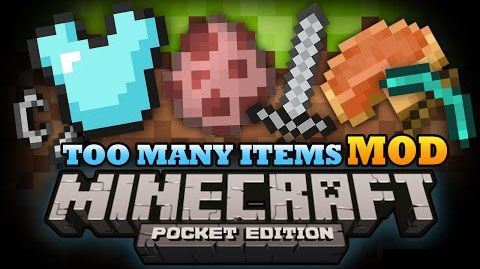 Мод Too Many Items для Minecraft Pocket Edition 0.9.5