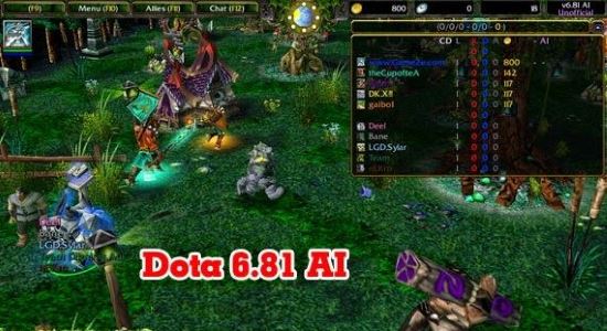 DotA v6.81b AI 1.2.0 Rev 3 для Warcraft 3
